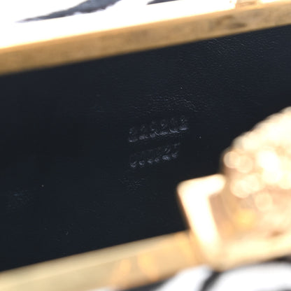 Alexander McQueen Calf Hair Zebra Print Knuckle Box Clutch 7 of 9