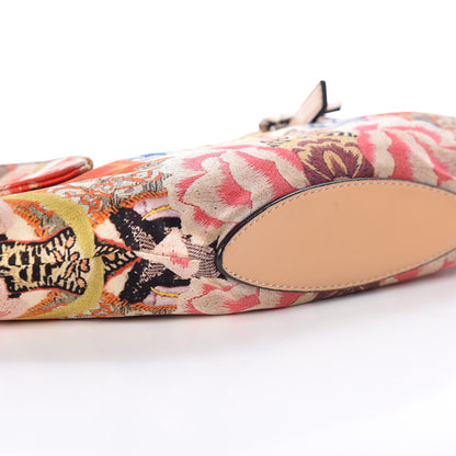 Alexander McQueen Silk Floral Print De Manta Clutch Multicolor 5 of 10