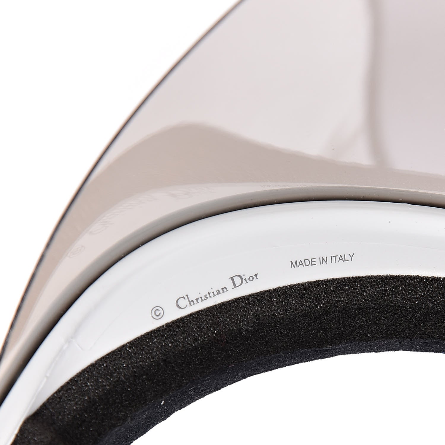 Christian Dior Mirrored DiorClub1 Sun Visor Black 5 of 7