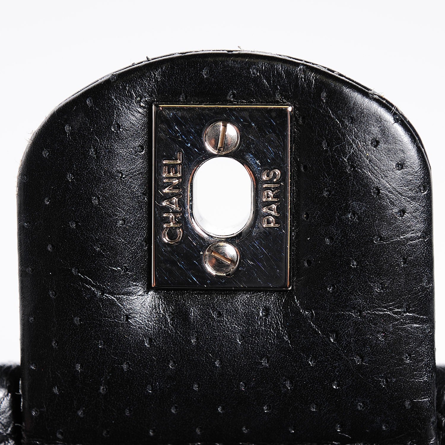 Chanel Aged Calfskin Perforated Flap Black 6 of 8