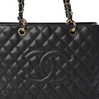 Chanel Caviar Quilted Grand Shopping Tote GST Black 10 of 11