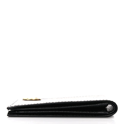 Gucci Calfskin Boar Effect GG Marmont Bi-Fold Wallet Black 9 of 10