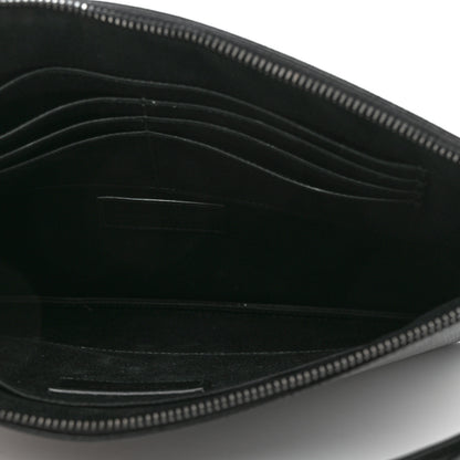 Saint Laurent Grain De Poudre Monogram Monochrome Cassandre Tablet Pouch Black 5 of 9