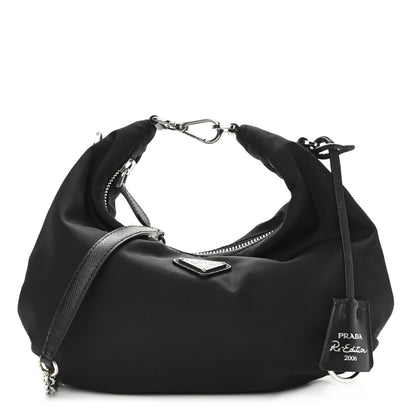 Prada Tessuto Nylon Saffiano Re-Edition 2006 Shoulder Bag Black 1 of 11
