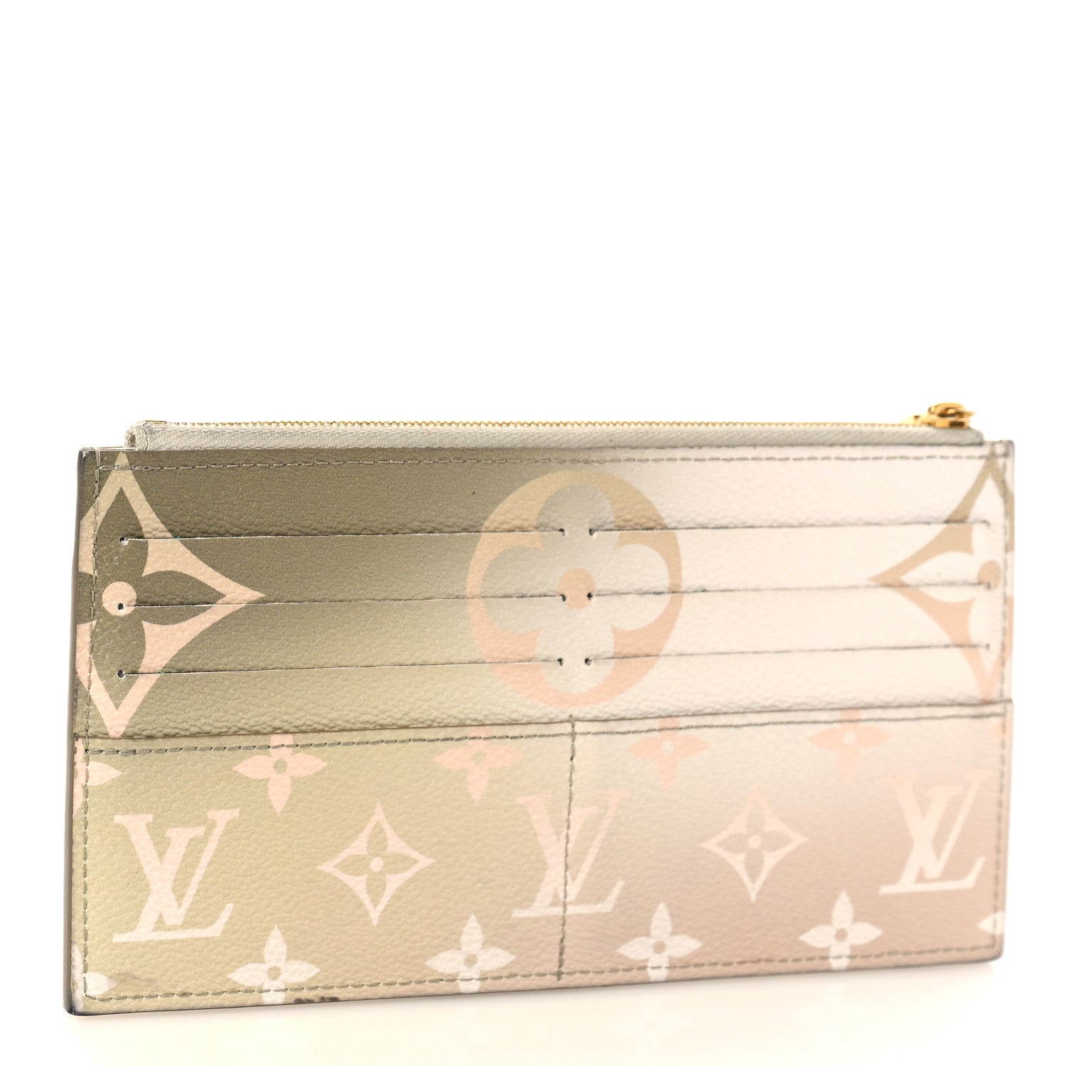 Louis Vuitton Monogram Giant Spring In The City Slim Purse Sunset Kaki 3 of 9