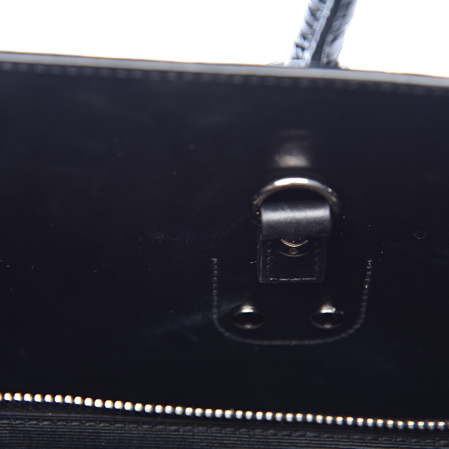 Saint Laurent Calfskin Crocodile Embossed Small Sac de Jour Black 11 of 15