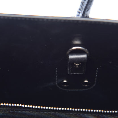 Saint Laurent Calfskin Crocodile Embossed Small Sac de Jour Black 11 of 15