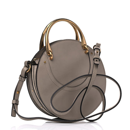 Chloe Smooth Calfskin Suede Patchwork Studded Small Pixie Bag Motty Grey 4 of 5