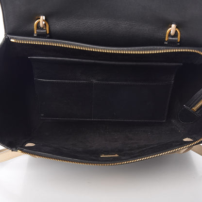 Celine Smooth Calfskin Small Bi-Color Belt Bag Black Cream 5 of 17
