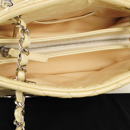 Chanel Patent Quilted Small Just Mademoiselle Light Yellow 5 of 7