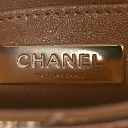 Chanel Mirror Calfskin Metallic Calfskin Quilted Hollywood Boulevard Mini Flap With Star Coin Purse Gold 10 of 12