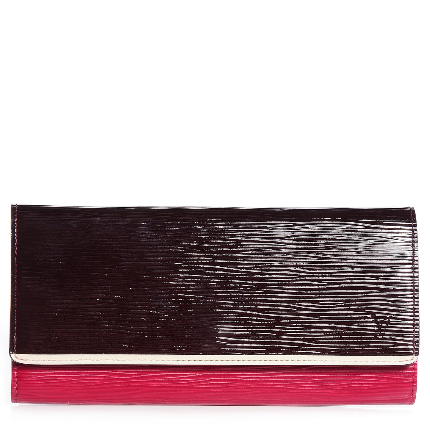 Electric Epi Flore Wallet Tri-Color Prune