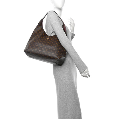 Louis Vuitton Monogram Flower Hobo Bordeaux 2 of 10