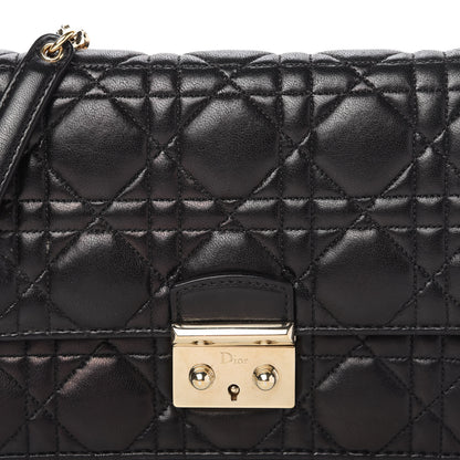 Christian Dior Lambskin Cannage Miss Dior Promenade Pouch Black 9 of 11