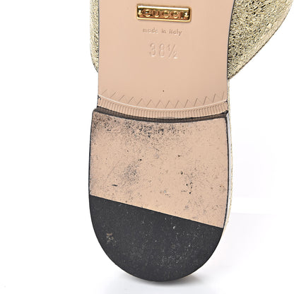 Gucci Galassia Womens GG Marmont Fringe Slippers 38.5 Platino 11 of 13