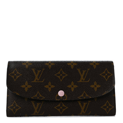 Louis Vuitton Monogram Emilie Wallet Rose Ballerine 1 of 6