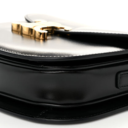 Celine Shiny Calfskin Besace Clea Triomphe Black 9 of 10