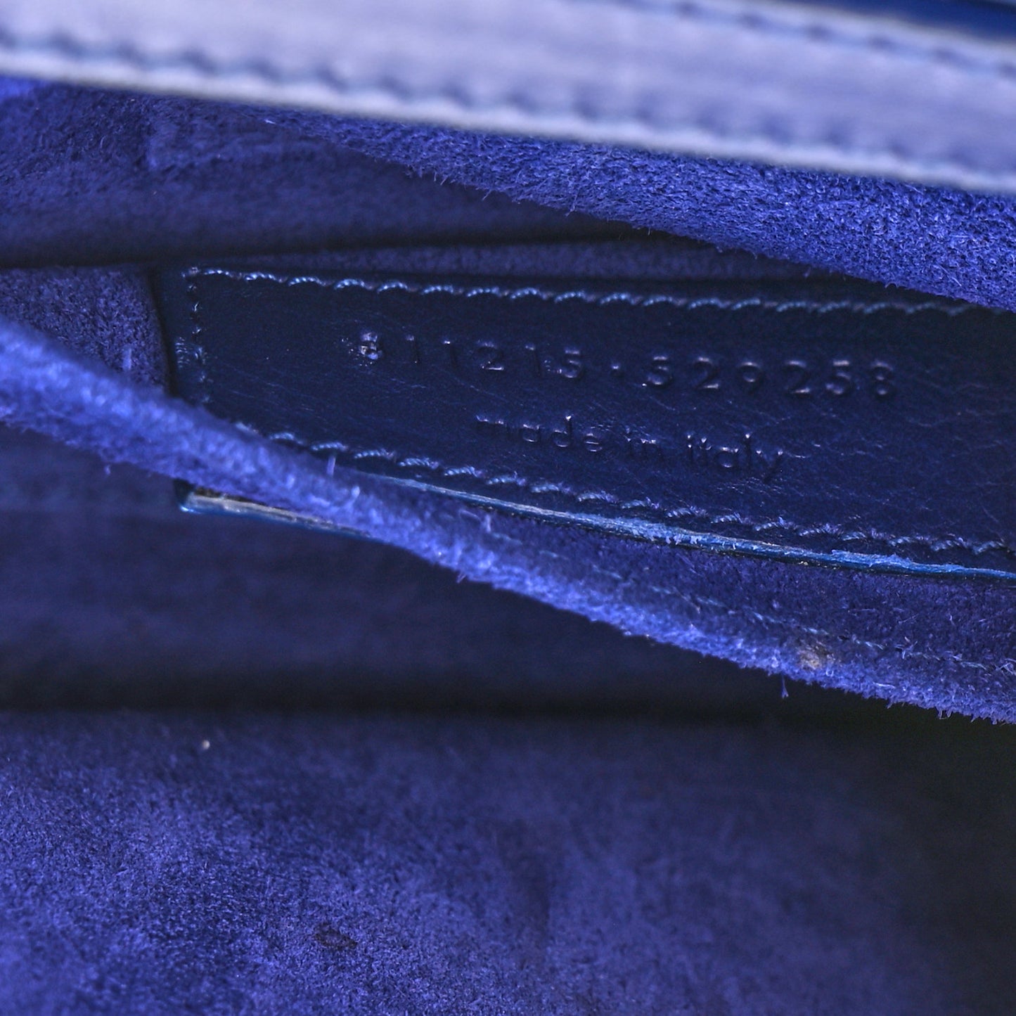 Calfskin Small Classic Y Satchel Blue
