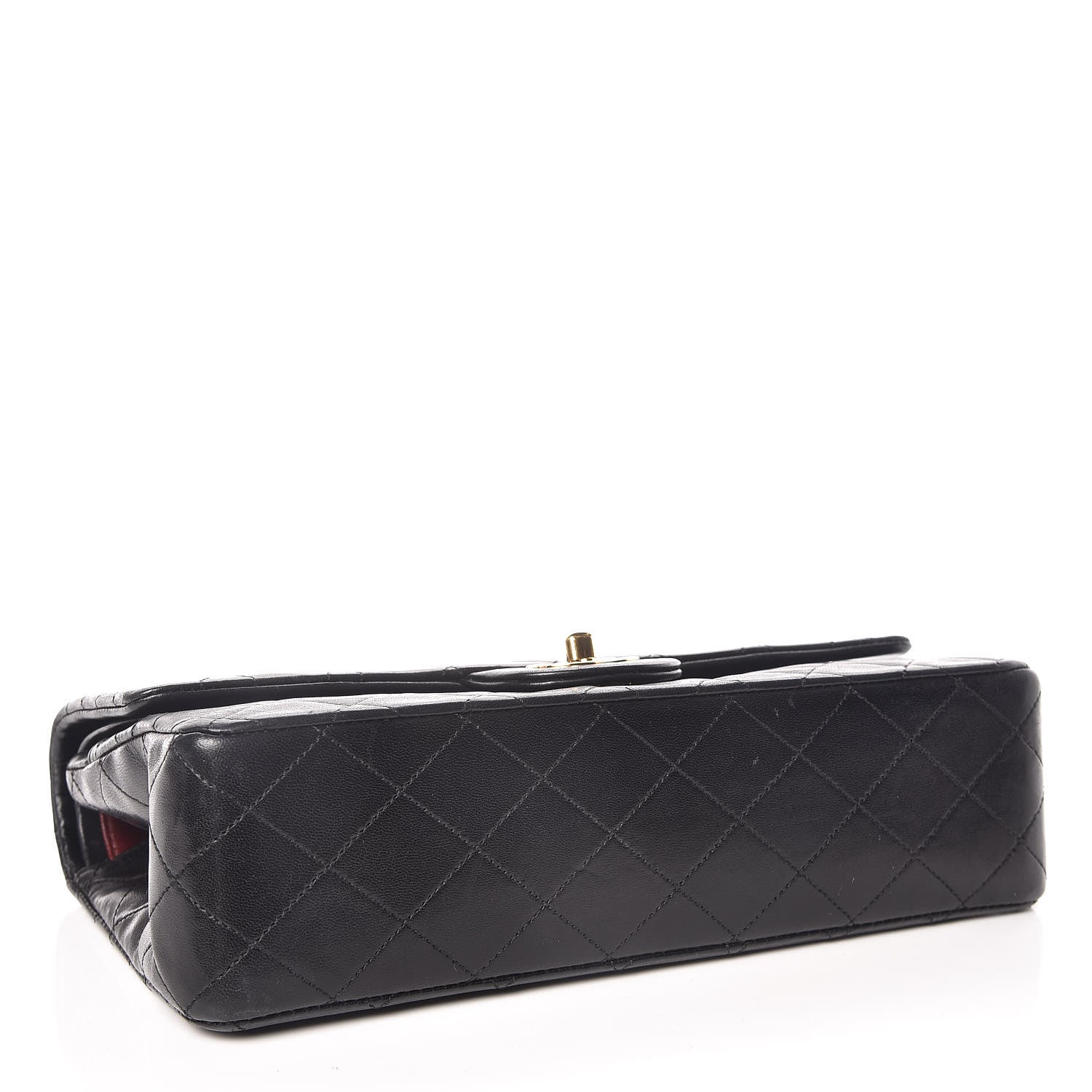 Chanel Lambskin Quilted Medium Double Flap Bag Black 4 of 18