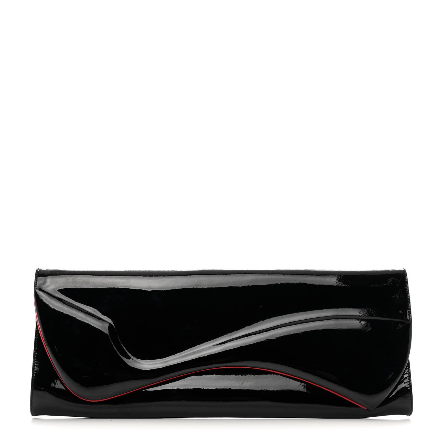 Christian Louboutin Patent Pigalle Clutch Black 1 of 6