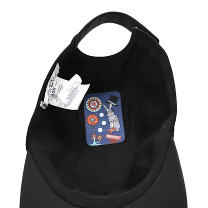Hermes Cotton Miles H Circle Hat 56 Black 7 of 8