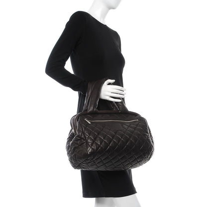 Chanel Caviar Coco Cocoon Bowler Chocolate 2 of 6