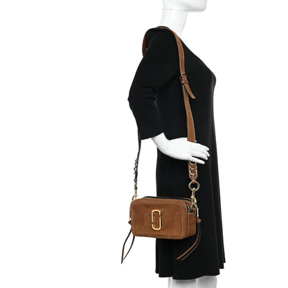 Marc Jacobs Suede The Softshot 27 Bag Tan 3 of 11