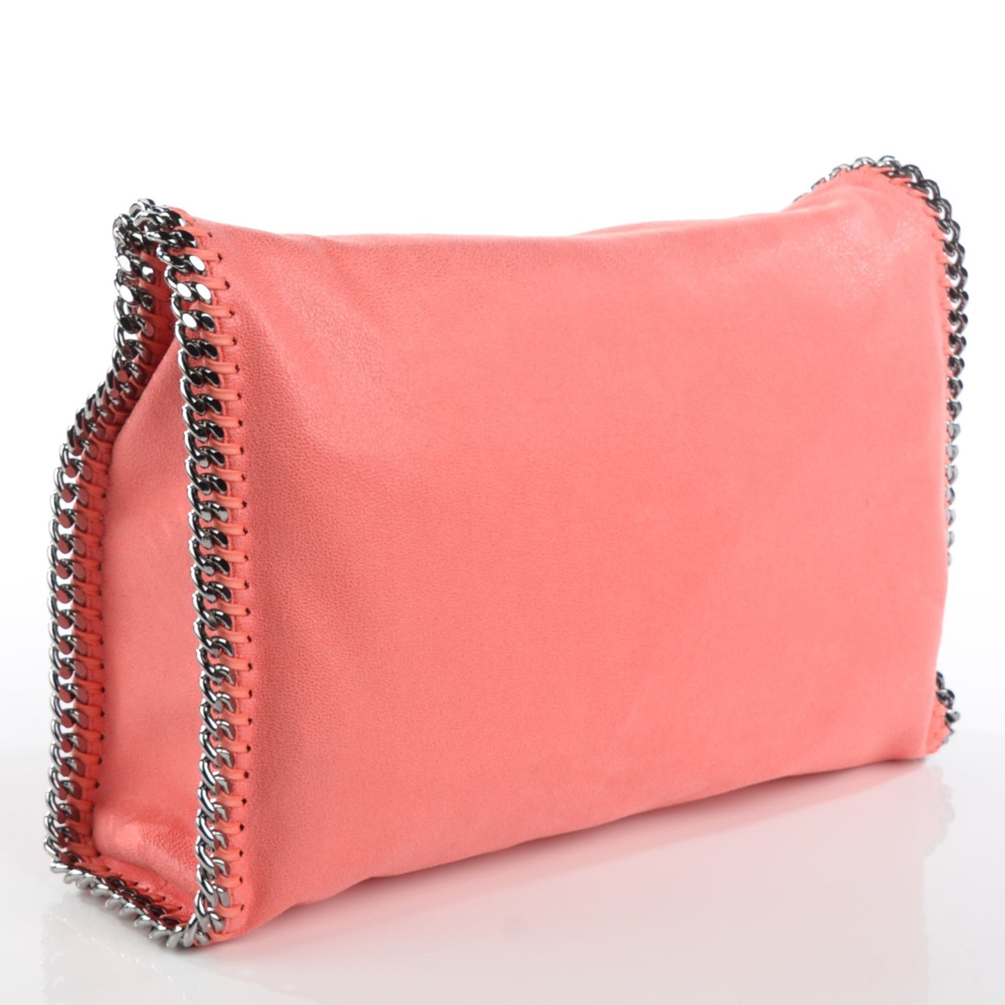Shaggy Deer Small Falabella Tote Bright Coral