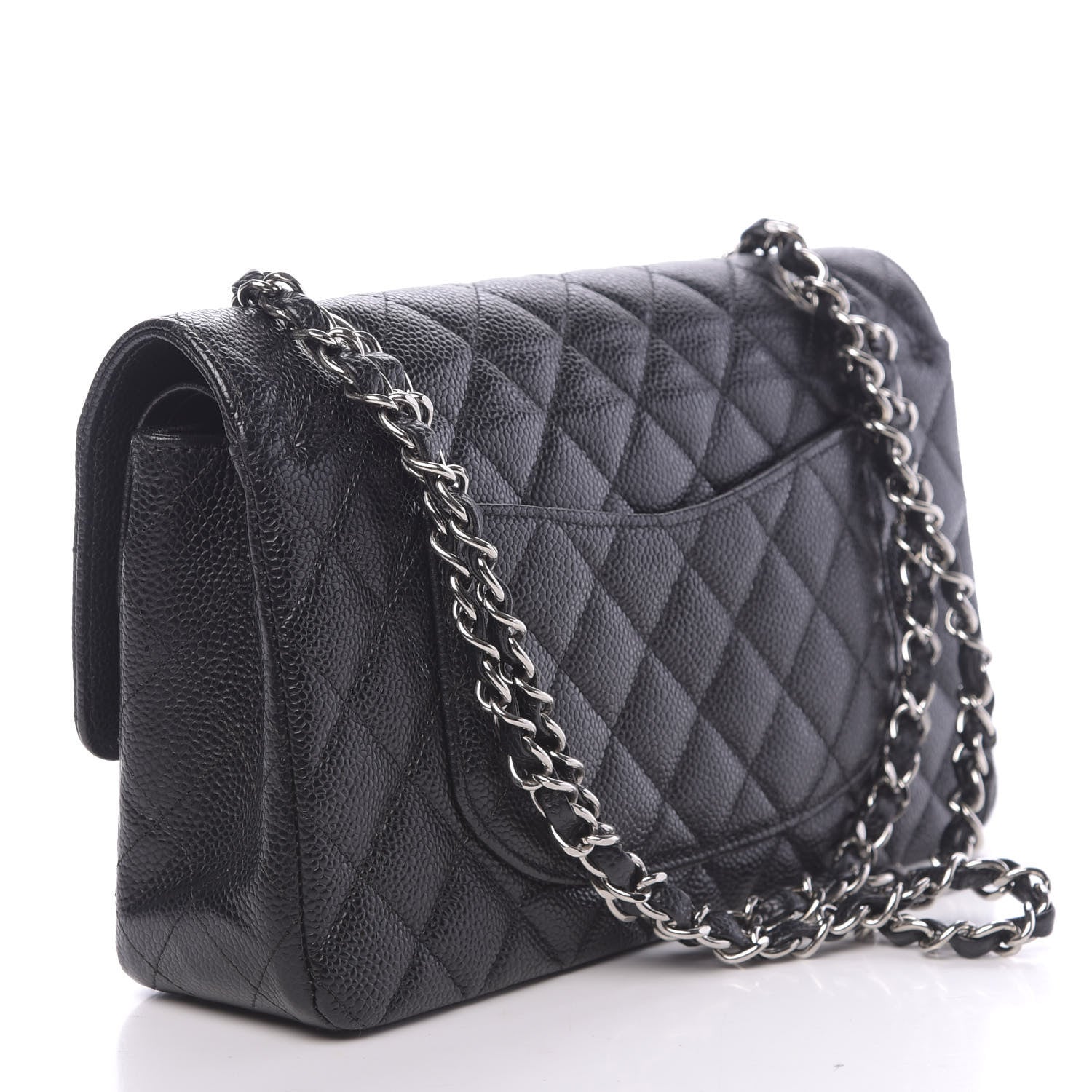 Chanel Caviar Quilted Medium Double Flap Black 3 of 14