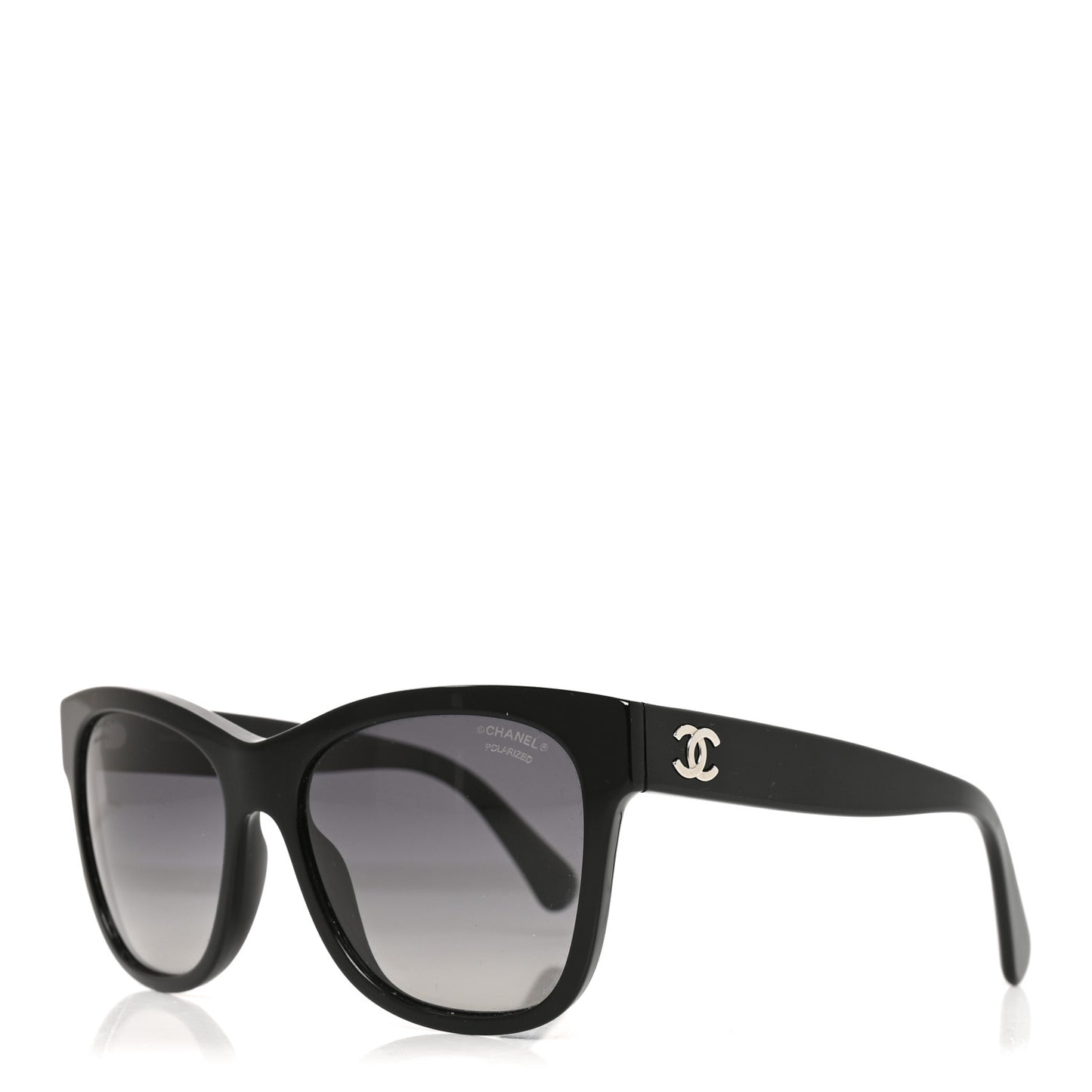 Acetate Square CC Sunglasses 5380 Black