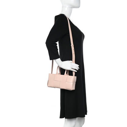 Bottega Veneta Nappa Maxi Intreccio Mini Arco East West Tote Melon Washed 2 of 9