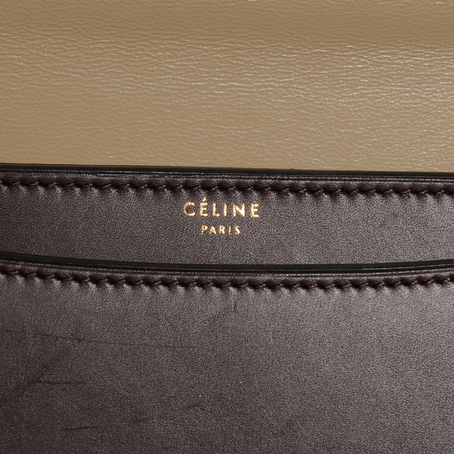 Smooth Calfskin Medium Case Chain Flap Burgundy