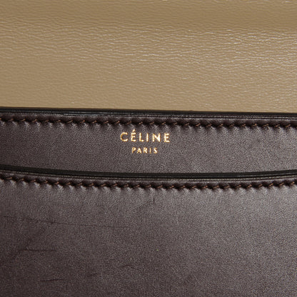 Celine Smooth Calfskin Medium Case Chain Flap Burgundy 6 of 8