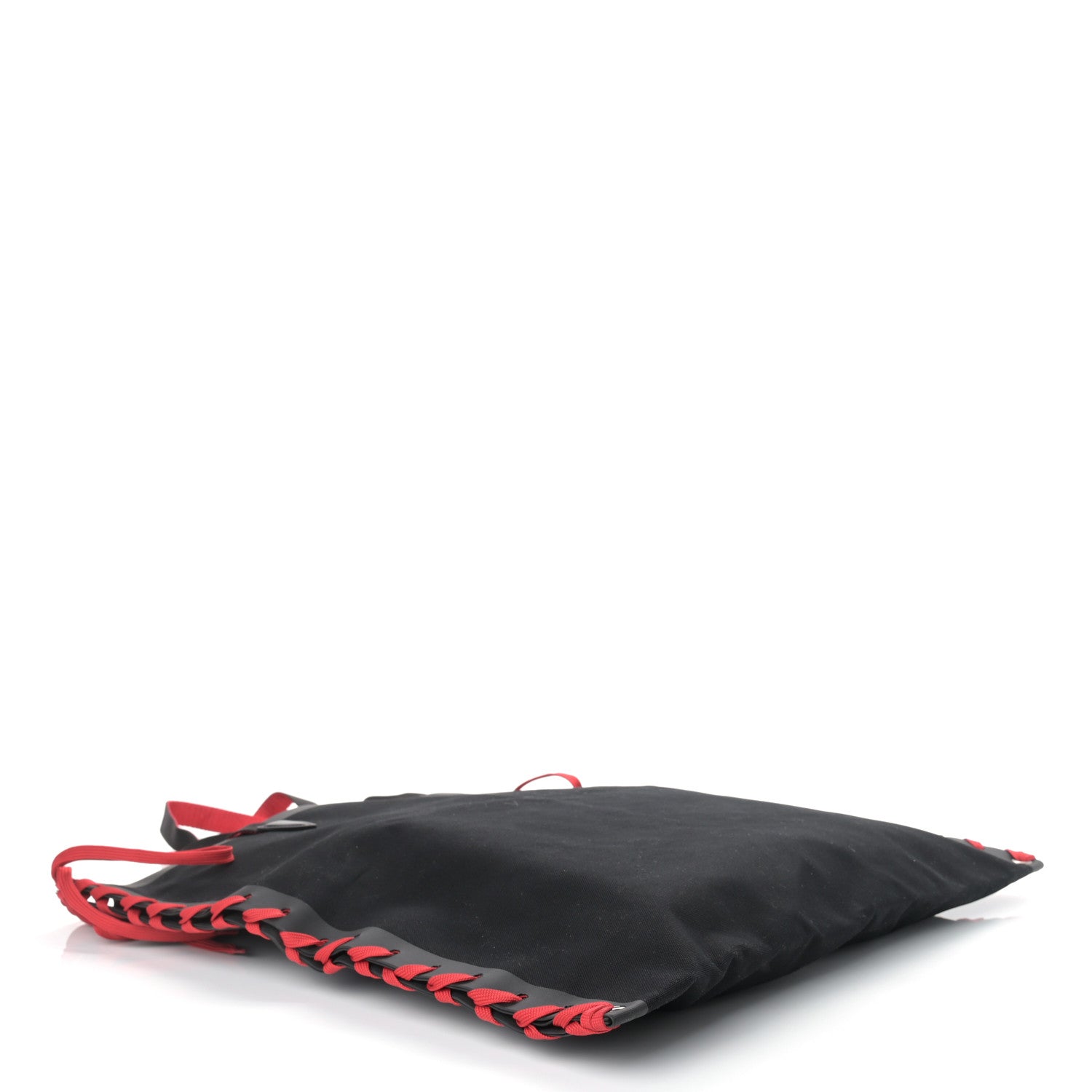 Christian Louboutin Braided Canvas Cabalace Shopper Tote Black 4 of 9