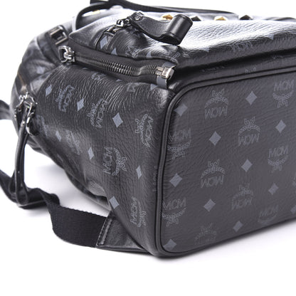 MCM Visetos Medium Studded Dual Stark Backpack Black 5 of 8