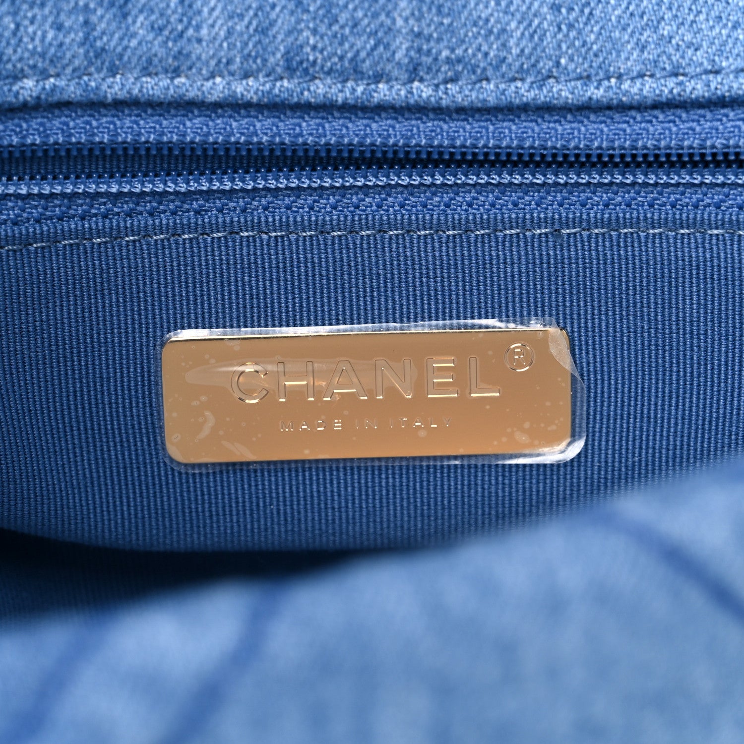 Chanel Denim Quilted Medium Chanel 19 Flap Blue 5 of 9