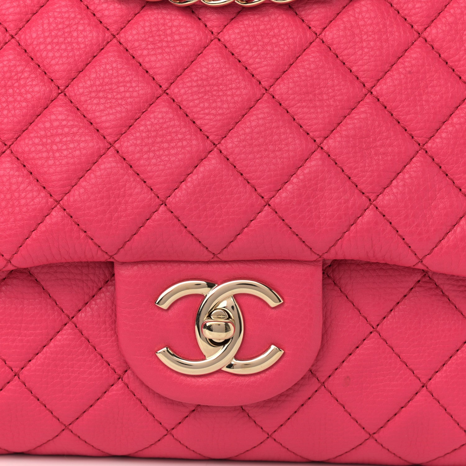 Chanel Calfskin Quilted XXL Travel Flap Bag Dark Pink 7 of 11