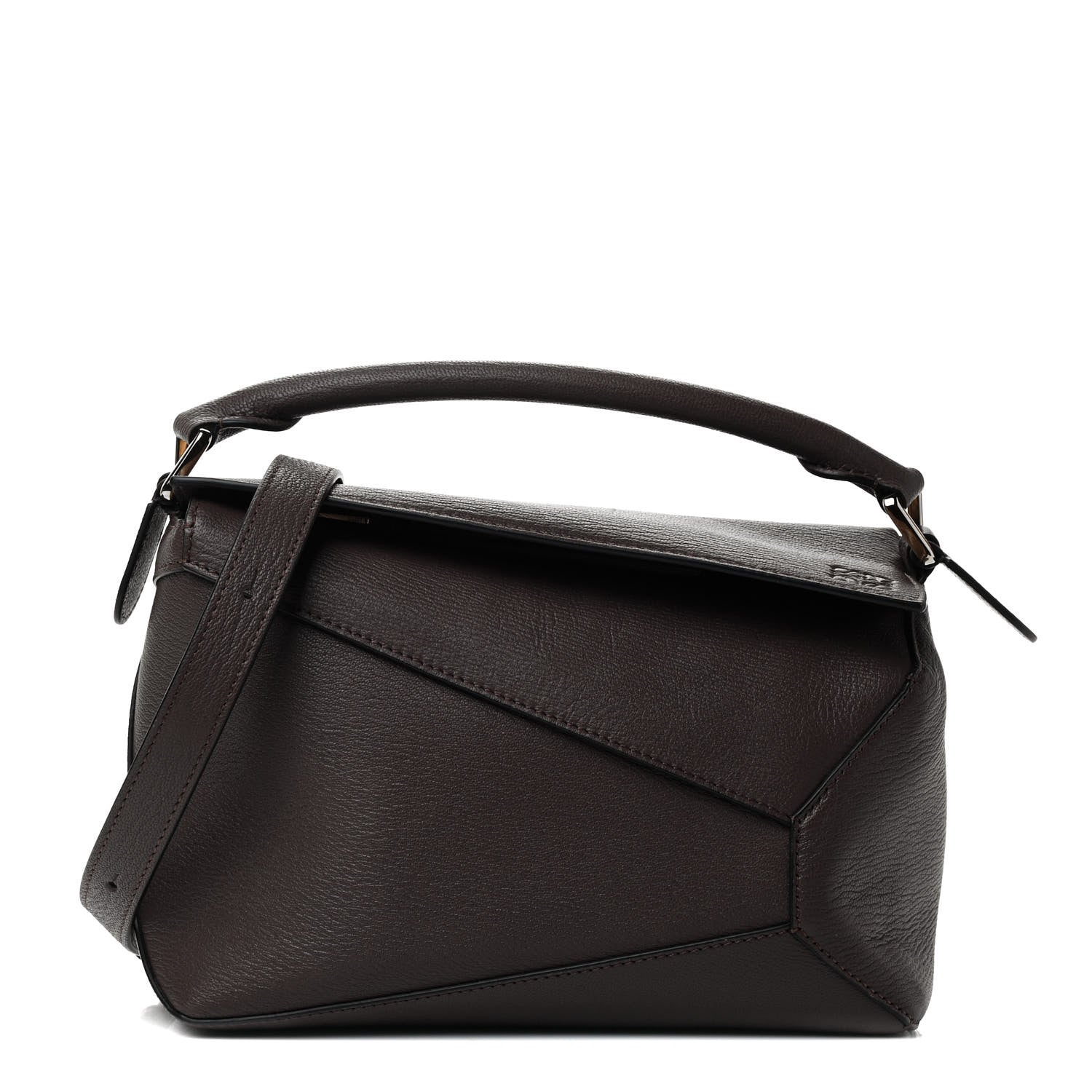 Loewe Calfskin Small Puzzle Bag Dark Taupe 1 of 9