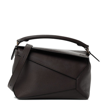 Loewe Calfskin Small Puzzle Bag Dark Taupe 1 of 9