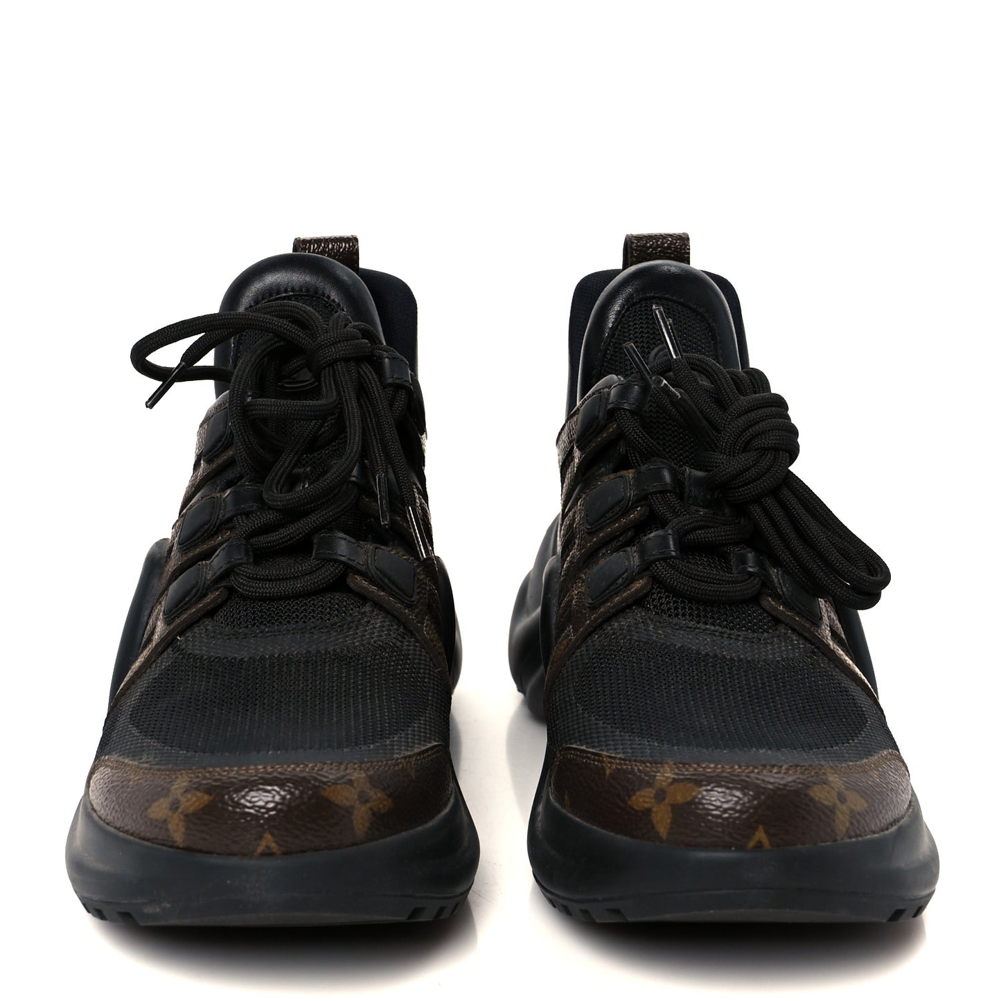 Calfskin Patent Monogram LV Archlight Sneakers 39.5 Black