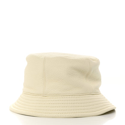 Hermes Cerf Lourd Calvi Bucket Hat 58 White Casse 3 of 11