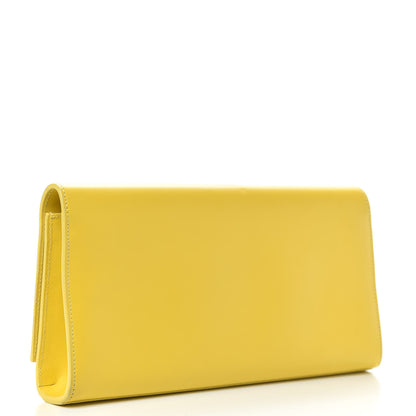 Saint Laurent Calfskin Classic Monogram Cassandre Clutch Mimosa 3 of 10