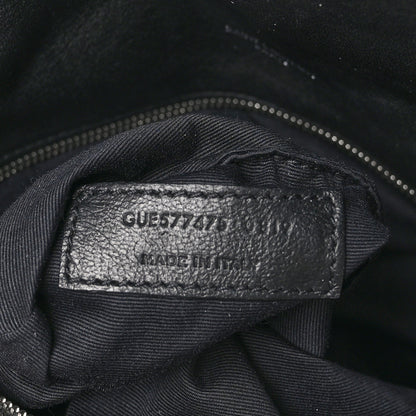 Saint Laurent Lambskin Quilted Medium Loulou Puffer Monogram Chain Satchel Black 7 of 11