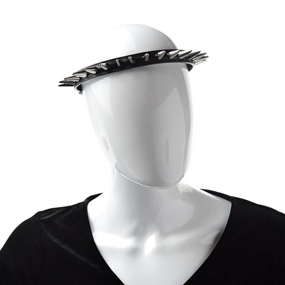 Gucci Calfskin Studs Elastic Headband Black 2 of 6