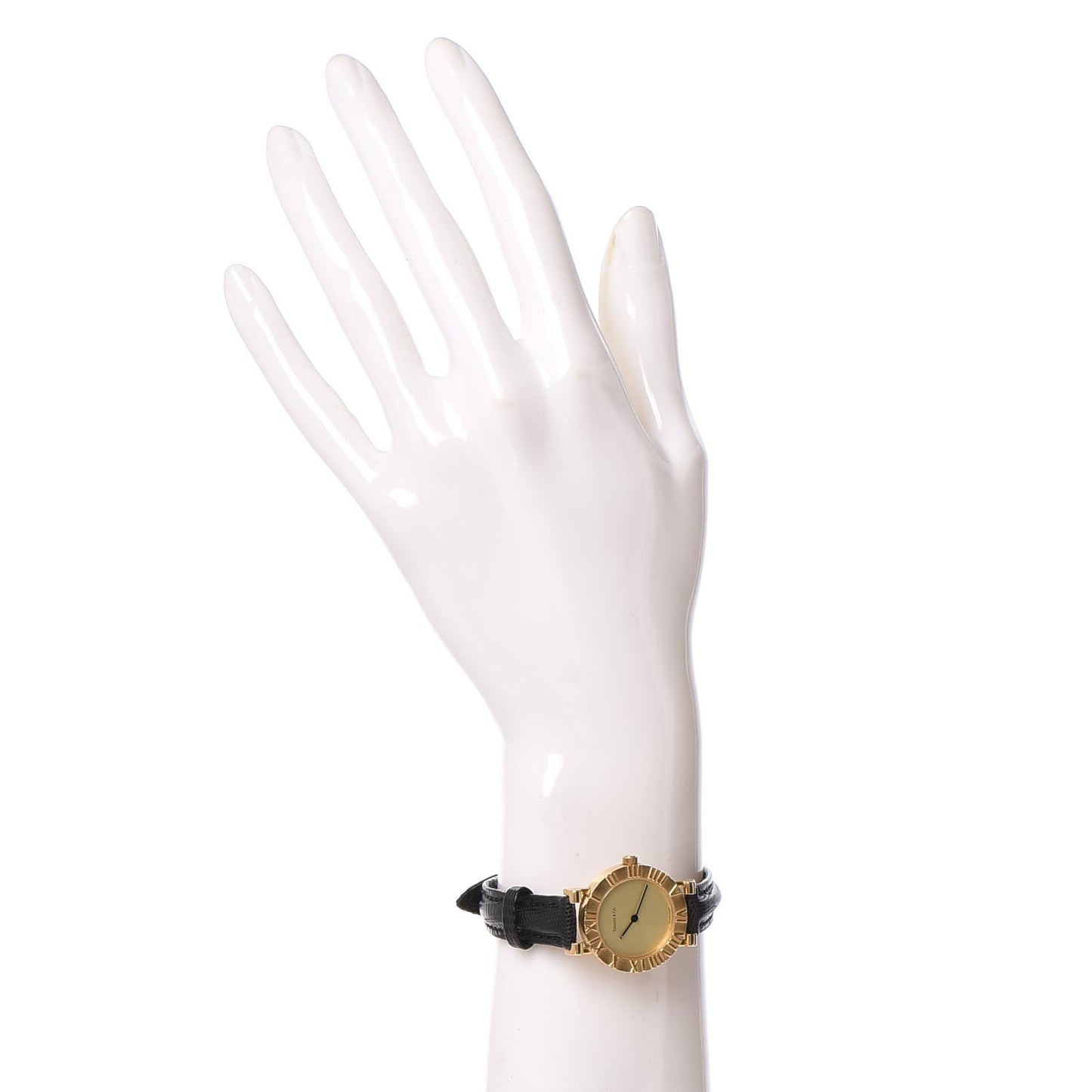 18K Yellow Gold Lizard 24mm Atlas Quartz Watch Gold