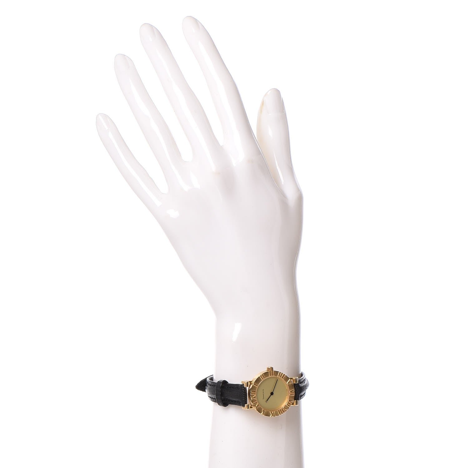 Tiffany 18K Yellow Gold Lizard 24mm Atlas Quartz Watch Gold 2 of 8