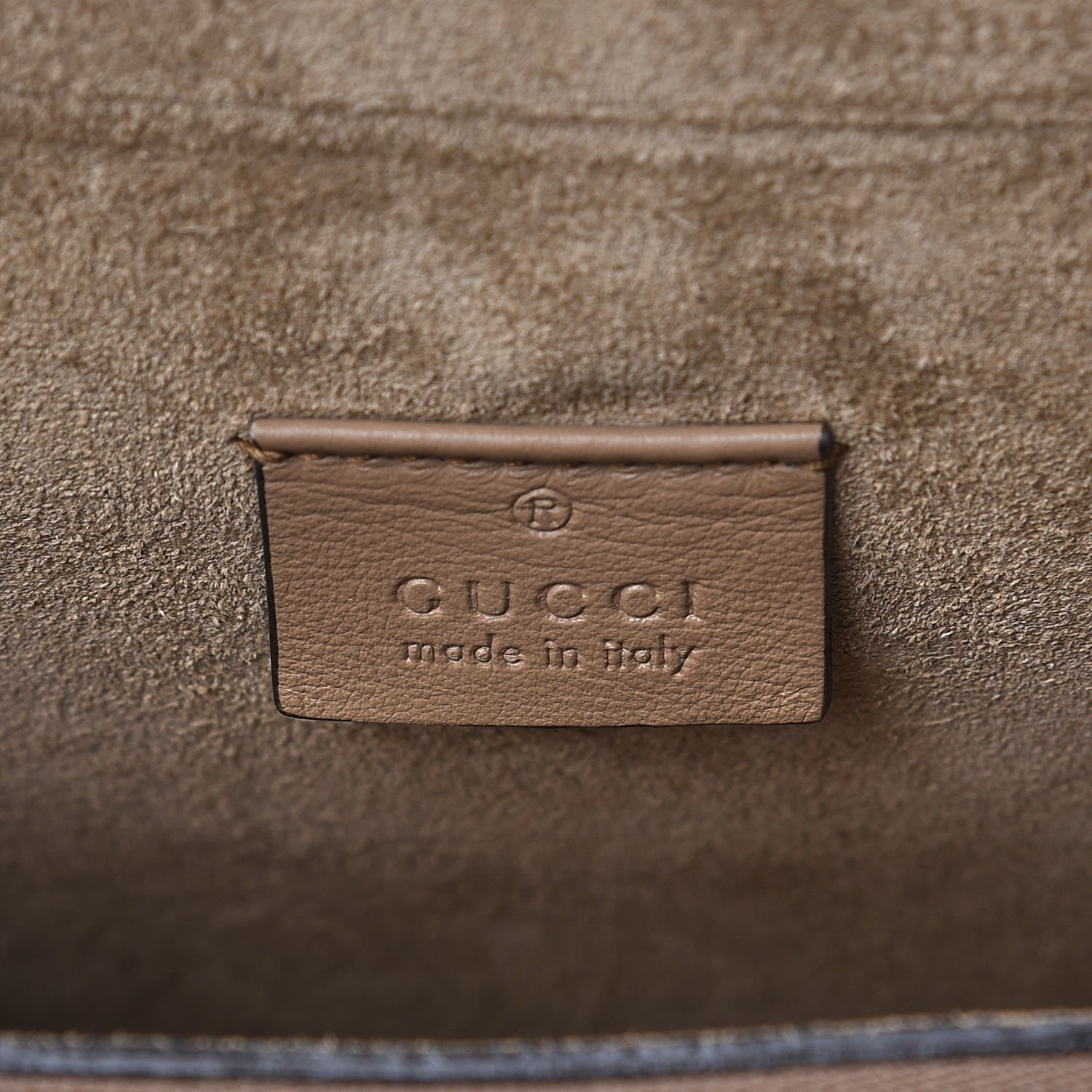 Gucci GG Supreme Monogram Medium Dionysus Shoulder Bag Taupe 6 of 7