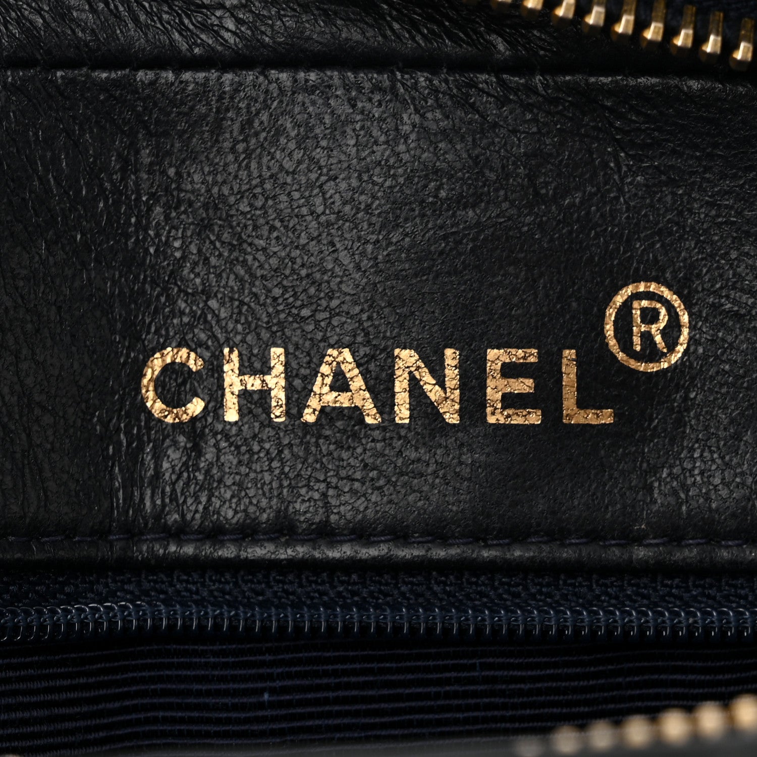 Chanel Lambskin Vertical Quilted Flap Camera Case Navy Blue 6 of 11