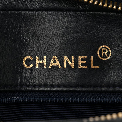 Chanel Lambskin Vertical Quilted Flap Camera Case Navy Blue 6 of 11