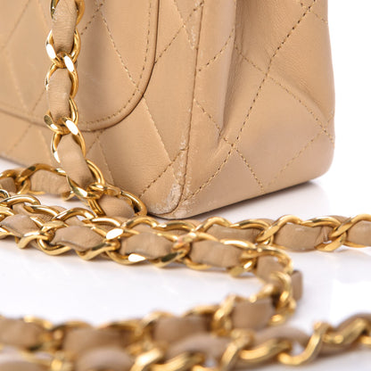Chanel Lambskin Mini Square Flap Beige 13 of 18